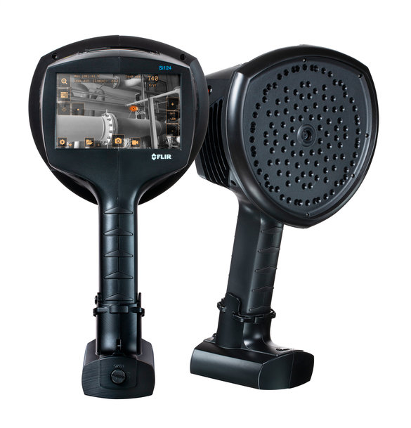 Teledyne FLIR présente la caméra d’imagerie acoustique Si124-LD Plus conçue pour la détection de fuite d’air comprimé, dotée d’une sensibilité améliorée, et du filtrage et de la distance automatiques